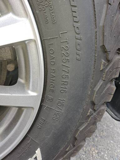 BF Goodrich グッドリッチ All-Terrain T/A 225/75ｰ16 バリ山 美品アルミ付