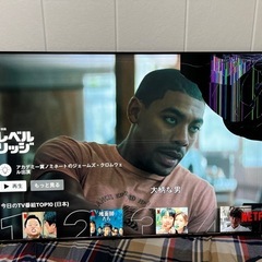 テレビ Hisense 65型 65S6E 画面割れ 