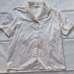 BLOMMOR レトロ ガーゼっぽいブラウス 半袖 9号