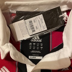 サッカー　adidas フライエミレーツ　ACM 海外　サッカーチーム　スポーツTシャツ　襟付き　半袖　140cm 新品　未使用　タグ付きの画像