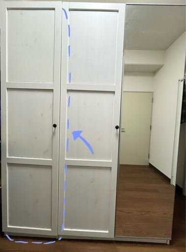 IKEA PAX収納 ワードローブ HEMNES【運搬・組立業者利用可】