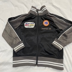 76 ジャケット 古着 グレー 子供服 120 トラックジャケット