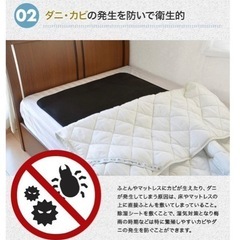 除湿シート ダブル 130×180 除湿マット 湿気取りシート 布団 湿気対策 吸湿 の画像