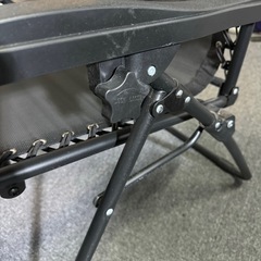 ゼログラビティ 折りたたみ式 リクライニングチェア ガーデンチェア ブラック Amazonの画像