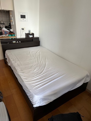 マットレス付きセミシングルベッド