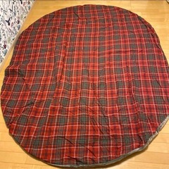 無印良品　楕円形 こたつ机 + こたつ布団の画像