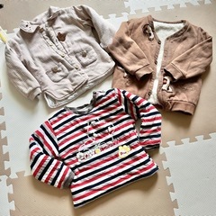 男の子100サイズ　厚手冬コート冬用 まとめ売りの画像