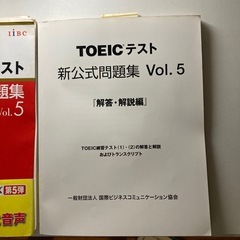 TOEICテスト問題集CD 2枚付の画像