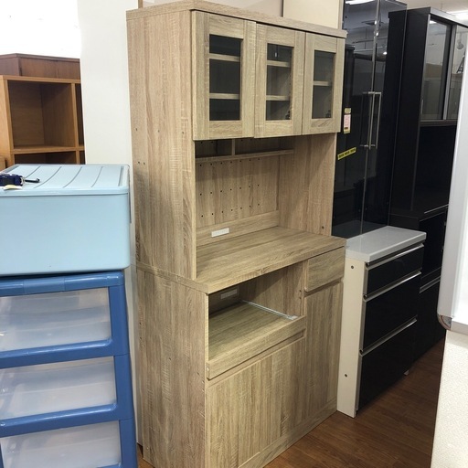 レンジボード　3枚扉　ベージュ【取りに来れる方限定！】