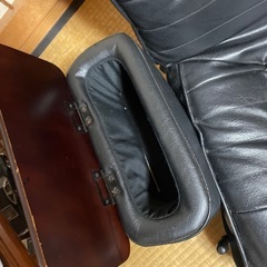 回転両袖座椅子　リクライニング機能付き　360度回転　チェア　収納付きの画像