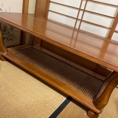 机　卓　つくえ　　木　木目の画像