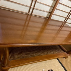 机　卓　つくえ　　木　木目の画像