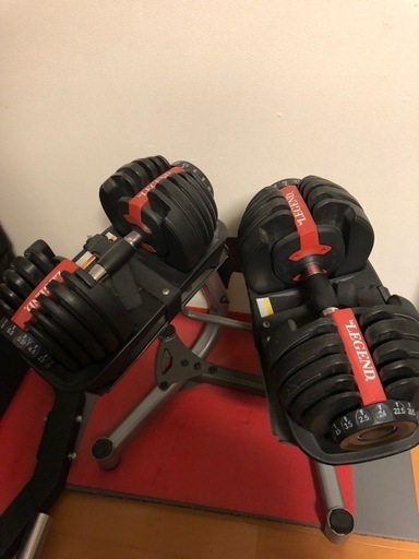 ビーレジェンド可変ダンベル　２４kg×2 専用台セット