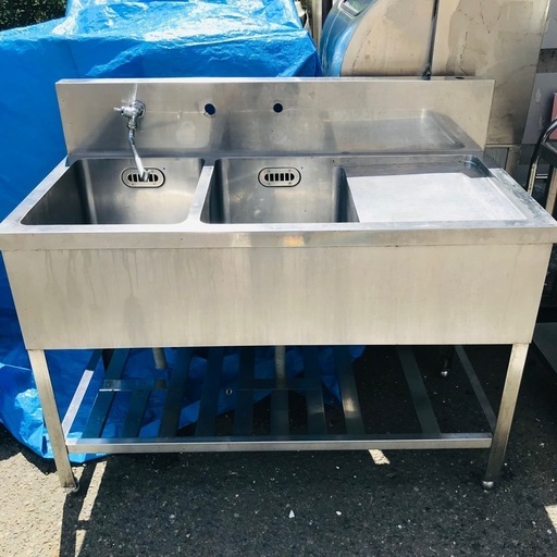 ⭐️お値下げ❗️業務用⭐️二層シンク　作業台