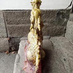 龍置物２　陶器製　高さ約３４cmの画像