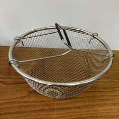 I2409-215　穴あきザル キズ汚れ有り 直径22cm