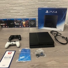 PS4本体　コントローラー2個　ソフト色々