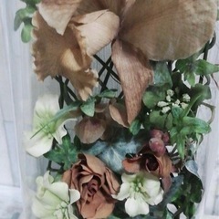 まとめて購入でお安くします⭐️美品❤ガラスドームの花飾り&ハーバリウムカントリーインテリアアンティークの画像