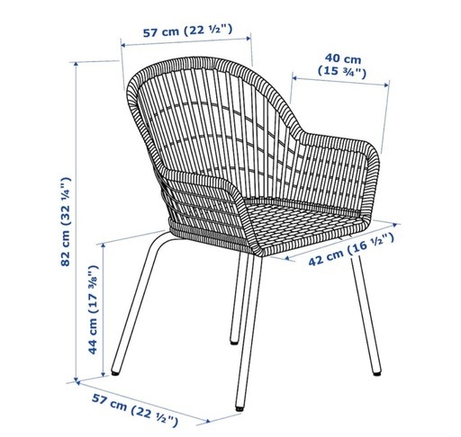 IKEA イケア　ラタン　椅子　チェア