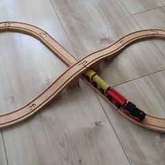 木の玩具　汽車の画像