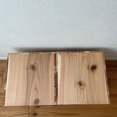 りんご箱　角箱　ストレージボックス　ウッドボックスの画像