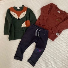 ベビー服 1~2歳  80~90  トップスパンツまとめ