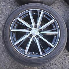 エスティマ他　18インチアルミホイール＋225.50.18 ブルーアース　RV-02 早い者勝ち！！の画像