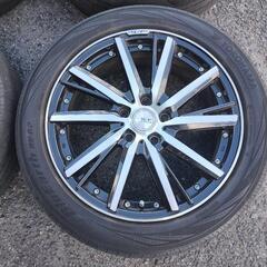 エスティマ他　18インチアルミホイール＋225.50.18 ブルーアース　RV-02 早い者勝ち！！の画像