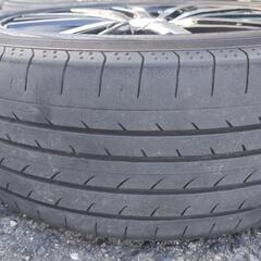 エスティマ他　18インチアルミホイール＋225.50.18 ブルーアース　RV-02 早い者勝ち！！の画像