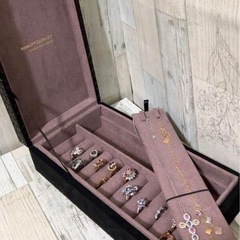 まとめて購入でお安くします⭐️超美品♥️高級ジュエリーボックス…スウェードの画像