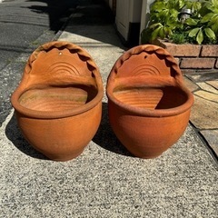 素焼き　テラコッタ鉢　2個セットガーデニング