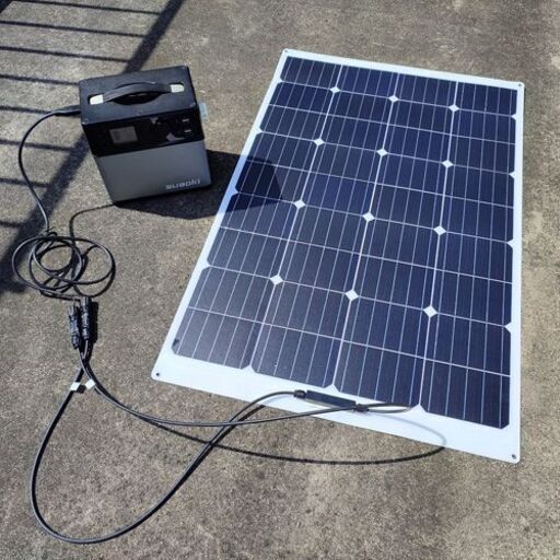 【中古】suaoki ポータブル電源 PS5B \u0026 ソーラーパネル100w セット