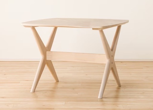 値下げ　ニトリ⭐︎リビングダイニングテーブル(リラックスワイド90 WHウォッシュ)