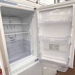 札幌 東区 SHARP/シャープ ノンフロン2ドア冷凍冷蔵庫 SJ-AK31G-W 310L 幅560mm×奥行665mm×高さ1,698mm 2021年製 ホワイト キッチン 生活家電 2～3人用 COCORO HOMEアプリ対応 シャキット野菜室 プラズマクラスターの画像