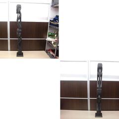 アジアン雑貨 置物 高さ101cm 木製 黒 インテリア 苫小牧西店の画像