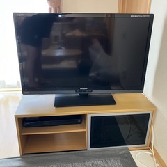 40インチTV/BDレコーダー/TVラック