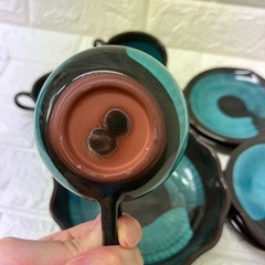 赤津焼　カップ＆ソーサー　サラダボウル　おまとめ　中古品の画像