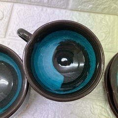 赤津焼　カップ＆ソーサー　サラダボウル　おまとめ　中古品の画像