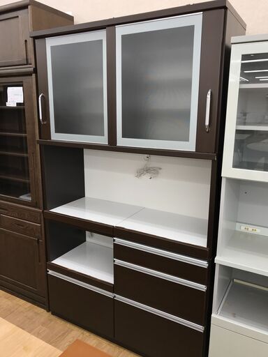 ★ジモティ割あり★ 松田家具   食器棚   H198×W118×D45   クリーニング済み KJ61115