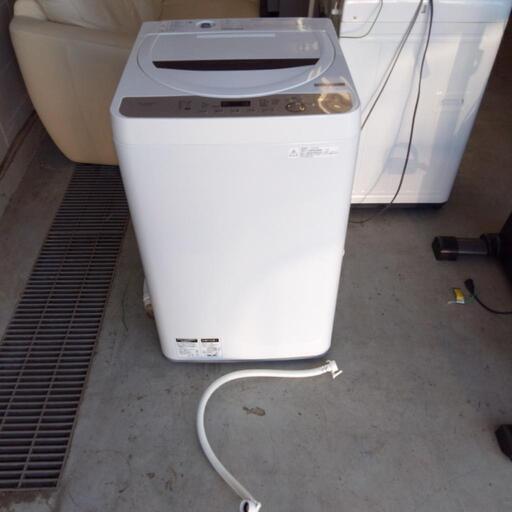 SHARP ES-GE5B 全自動洗濯機 5.5kg 通電確認済 シャープ