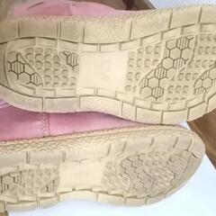 OSHKOSH ファーブーツ 17cm うすピンク色の画像