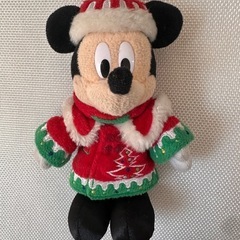 ミッキー　ぬいぐるみバッジ　クリスマス　2011