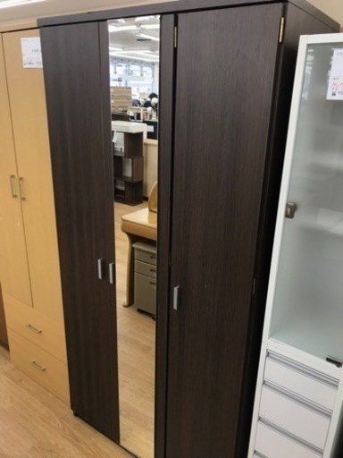 ★ジモティ割あり★ ワードローブ   ブラウン   H180×W90×D53   クリーニング済み KJ6117