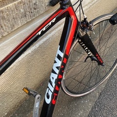 GIANT TCR ロードバイク 黒/赤の画像
