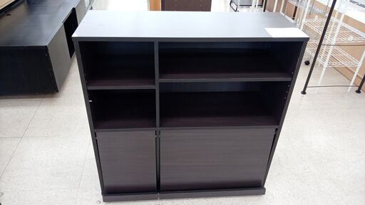 ★店長特別値引き★ 輸入販売元(株)ベガコーポレーション ディスプレイラック ブラウン H90.5×D39×W91 クリーニング済み TJ8468