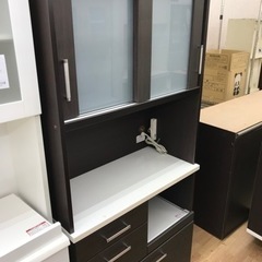 ★ジモティ割あり★ 食器棚　ブラウン　 H180×W88×D40 　クリーニング済み KJ6121