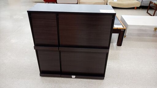 ★店長特別値引き★ 輸入販売元(株)ベガコーポレーション ディスプレイラック ブラウン H90.5×D39×W91 クリーニング済み TJ8469