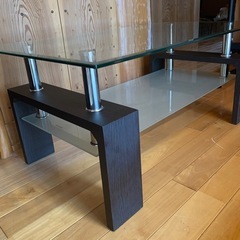 美品❤️おしゃれ✨ガラステーブルの画像