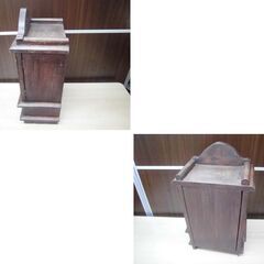 アジアン家具 収納家具 小物入れ 幅24×奥行16×高さ44cm 木製 ブラウン系 引き出し収納 アジアン雑貨 インテリア 苫小牧西店の画像