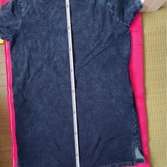 ワンピース　ジーンズ生地　4L 　重ね着秋服🆗！　
試着のみの画像